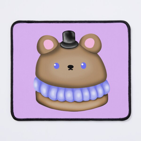 Item preview, a small macaron cake in the shape of a brown bear, with a small black hat on its head designed and sold by katecheerycake.