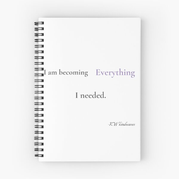 Item preview, I Am Becoming Everything I Needed – Queer Affirmation Quote designed and sold by KWkindwaves.
