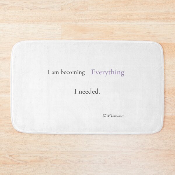 Item preview, I Am Becoming Everything I Needed – Queer Affirmation Quote designed and sold by KWkindwaves.