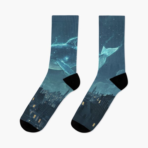 Item preview, Whale Floating Above City designed and sold by Rtymer.