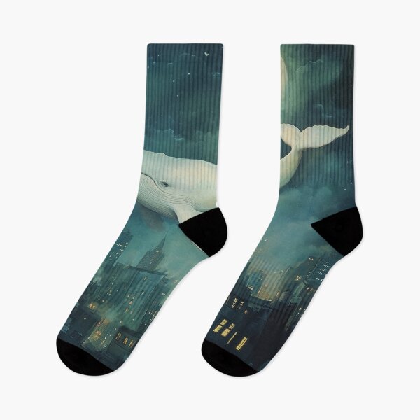 Item preview, Whale Floating Above City designed and sold by Rtymer.
