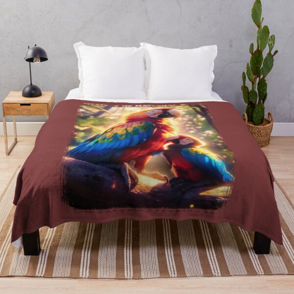 Item preview, Vibrant Macaw and Chick In Nature designed and sold by Zavdesign.