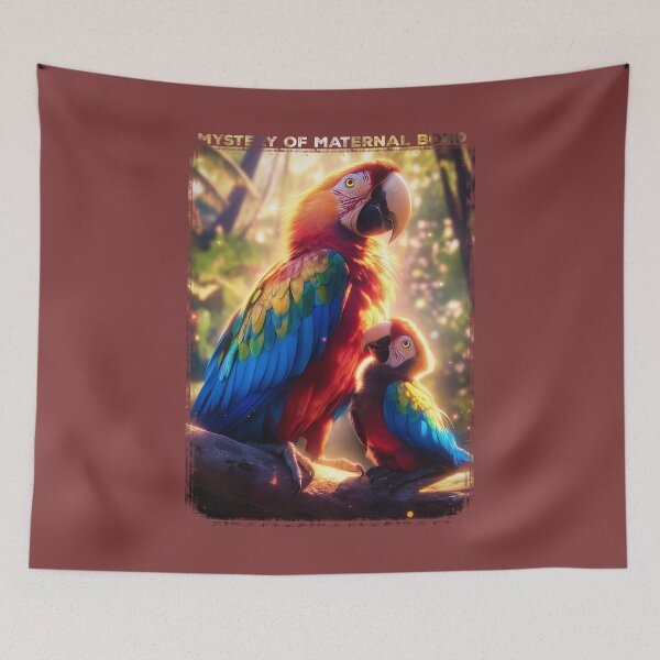 Item preview, Vibrant Macaw and Chick In Nature designed and sold by Zavdesign.