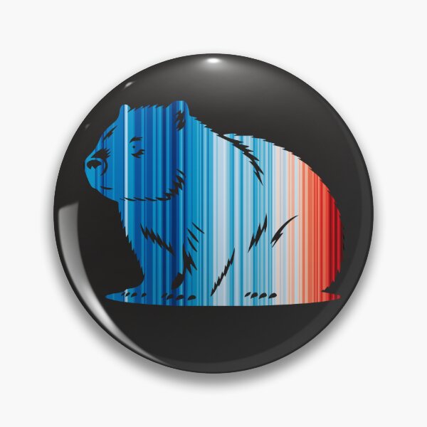 Item preview, Climate Change Stripes - Wombat outline designed and sold by Frank J. Art.
