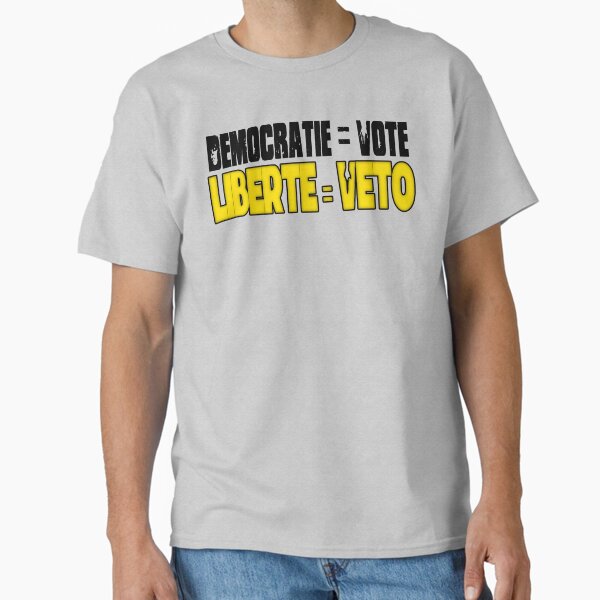 Vista previa del artículo con la obra «VETO > VOTO», diseñado y vendido por ViandeTiede.