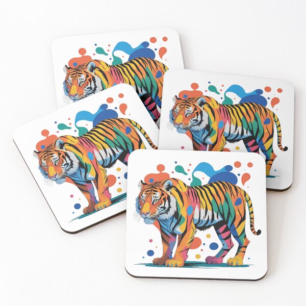 Item preview, Tiger in a Popcorn Jungle Splash! Because when you smell like popcorn, splash like Picasso, and sneak like a pro—it’s only fair your name sounds both classy and slightly snackable. designed and sold by dcohea.
