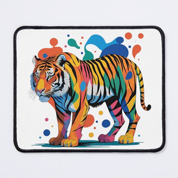 Item preview, Tiger in a Popcorn Jungle Splash! Because when you smell like popcorn, splash like Picasso, and sneak like a pro—it’s only fair your name sounds both classy and slightly snackable. designed and sold by dcohea.