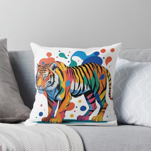 Item preview, Tiger in a Popcorn Jungle Splash! Because when you smell like popcorn, splash like Picasso, and sneak like a pro—it’s only fair your name sounds both classy and slightly snackable. designed and sold by dcohea.