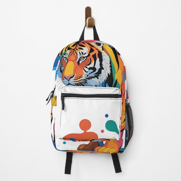 Item preview, Tiger in a Popcorn Jungle Splash! Because when you smell like popcorn, splash like Picasso, and sneak like a pro—it’s only fair your name sounds both classy and slightly snackable. designed and sold by dcohea.