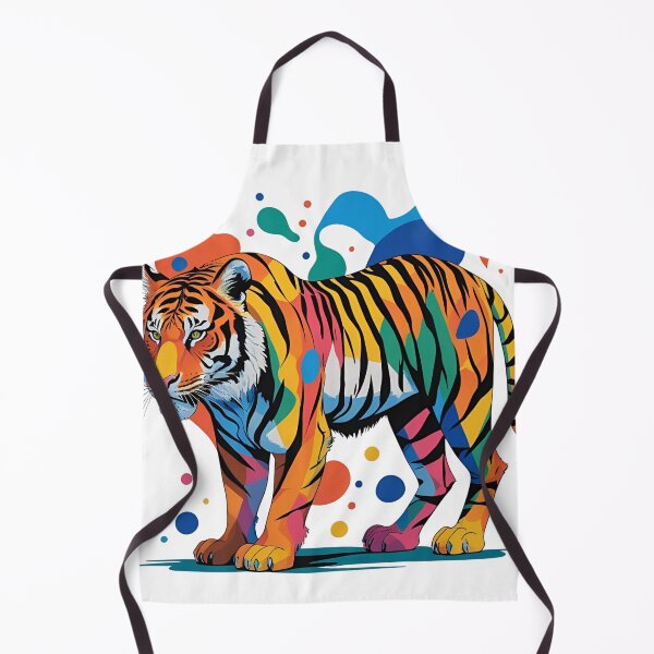 Item preview, Tiger in a Popcorn Jungle Splash! Because when you smell like popcorn, splash like Picasso, and sneak like a pro—it’s only fair your name sounds both classy and slightly snackable. designed and sold by dcohea.