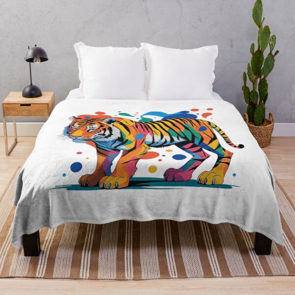 Item preview, Tiger in a Popcorn Jungle Splash! Because when you smell like popcorn, splash like Picasso, and sneak like a pro—it’s only fair your name sounds both classy and slightly snackable. designed and sold by dcohea.