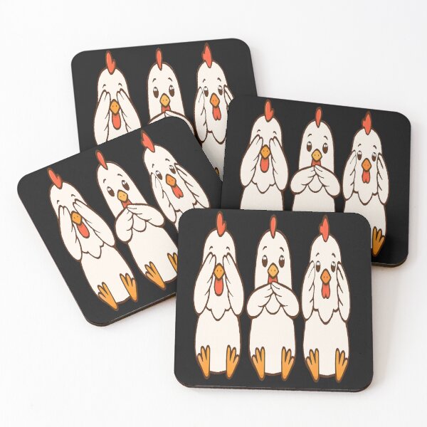 Item preview, See no evil hear no evil speak no evil  Chickens designed and sold by JamesDunican.