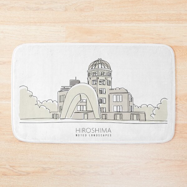 Item preview, Noted Landscapes HIROSHIMA - Simple Line Art designed and sold by store-wasabi.