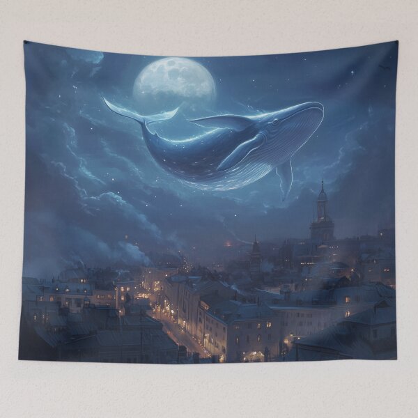 Item preview, Whale Floating Above City designed and sold by Rtymer.