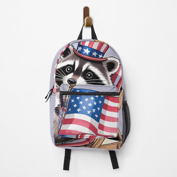 Item preview, Red White And Feral Raccoon designed and sold by KateLeap.