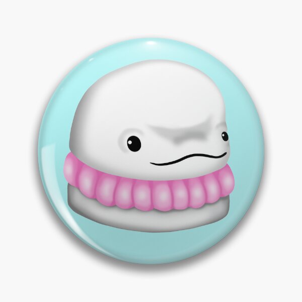 Item preview, A small, artfully designed macaron cake in the shape of a white beluga whale – delicate, sweet and simply enchanting designed and sold by katecheerycake.