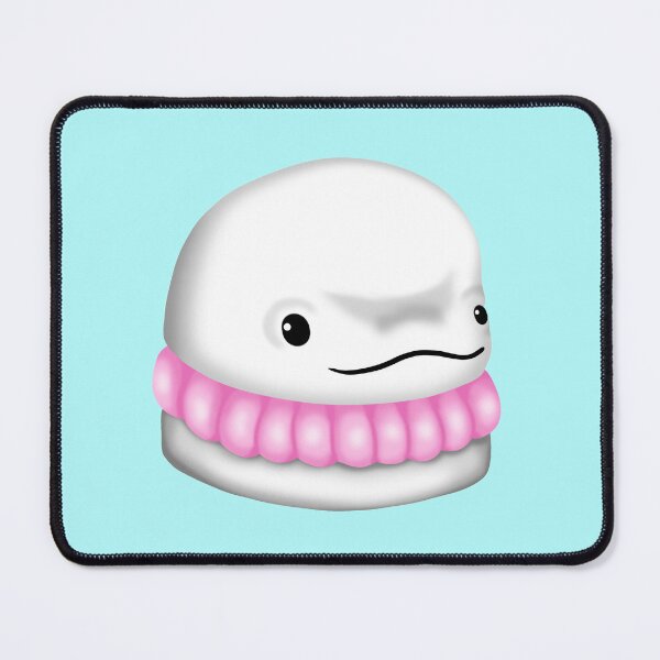 Item preview, A small, artfully designed macaron cake in the shape of a white beluga whale – delicate, sweet and simply enchanting designed and sold by katecheerycake.