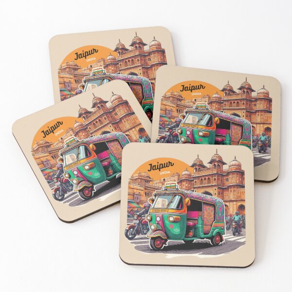Item preview, Tuk Tuk Ride in Jaipur - Colorful India designed and sold by Myra365Art.