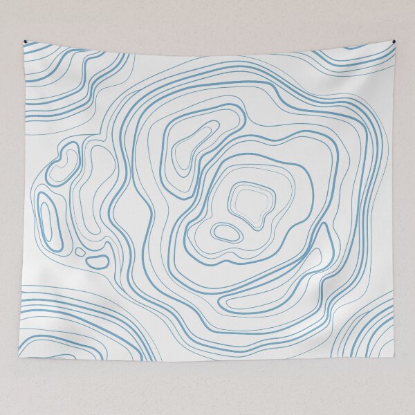 Item preview, Iconic sky blue Modern Aesthetic Abstract Retro pattern designed and sold by SWETA HALDER.