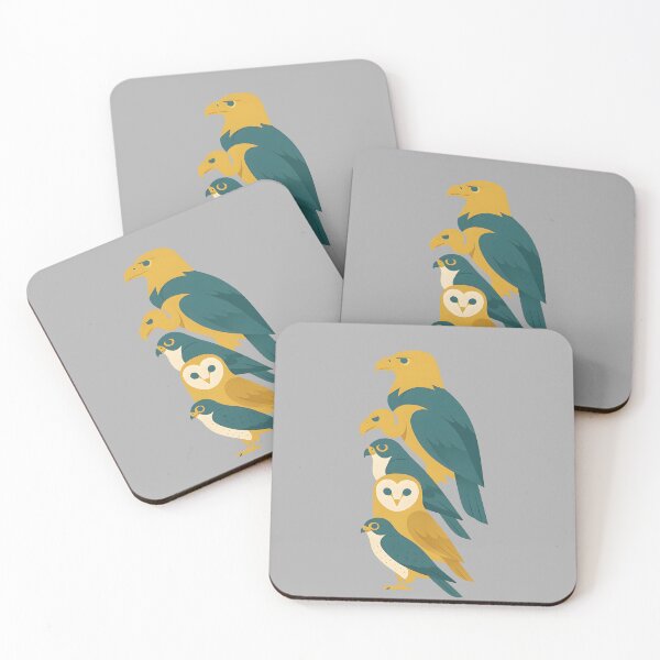 Item preview, Birds of Prey Stack – Minimalist Raptor Illustration Featuring Eagle, Owl & Falcon designed and sold by Shoot-The-Moon.