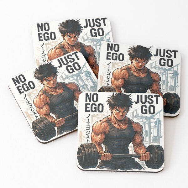 Item preview, NO EGO – JUST GO (Anime Gym Discipline) designed and sold by Treyyu.