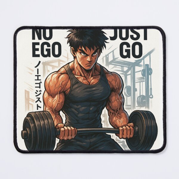 Item preview, NO EGO – JUST GO (Anime Gym Discipline) designed and sold by Treyyu.