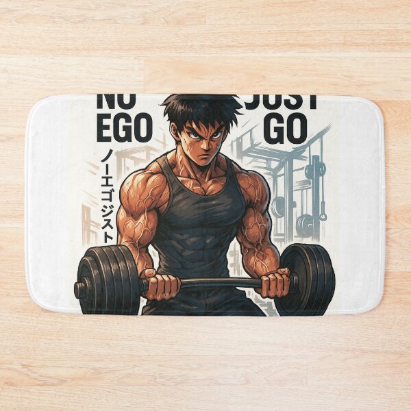 Item preview, NO EGO – JUST GO (Anime Gym Discipline) designed and sold by Treyyu.