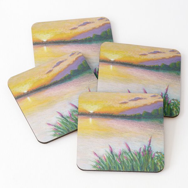 Item preview, Sunset Oil Pastel Painting designed and sold by Sky-99.