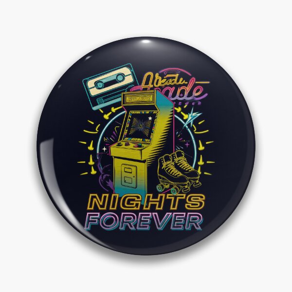 Item preview, Arcade Nights Forever – Retro Neon Gaming and Roller Skates designed and sold by Taans-Creation.