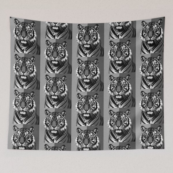 Item preview, Blackwhite tiger desighn  designed and sold by Dogandesighn.
