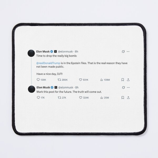 Item preview, Donald Trump Jeffery Epstein Elon Musk (white) | TRUMP MEME | Trump Epstein List designed and sold by SabbaticalSteve.