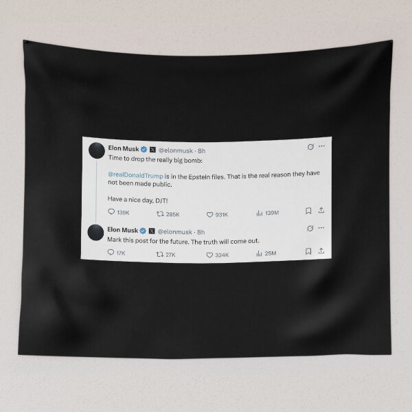 Item preview, Donald Trump Jeffery Epstein Elon Musk (white) | TRUMP MEME | Trump Epstein List designed and sold by SabbaticalSteve.