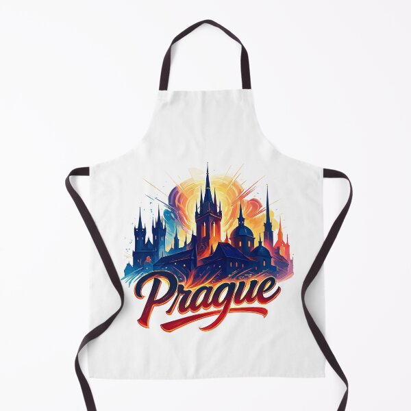 Item preview, Prague capital Czech Republic silhouette gift designed and sold by Pineapple-Tree.