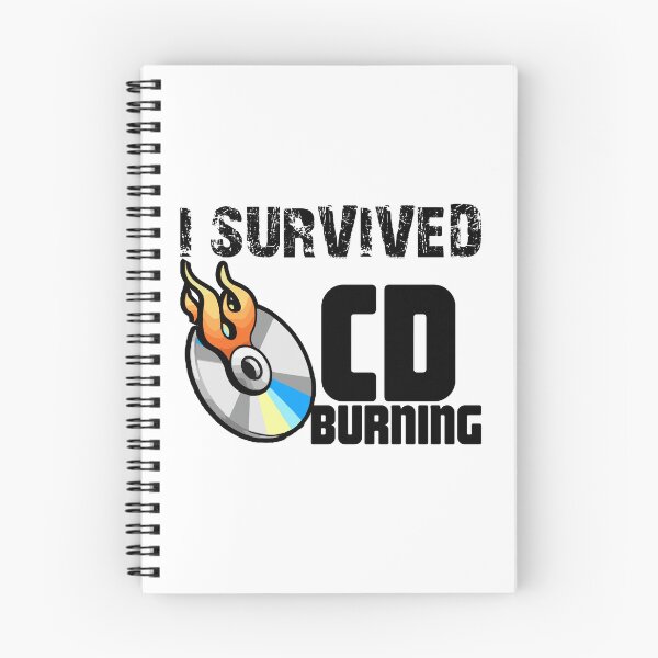 Item preview, I survived CD burning designed and sold by ChiliPics.