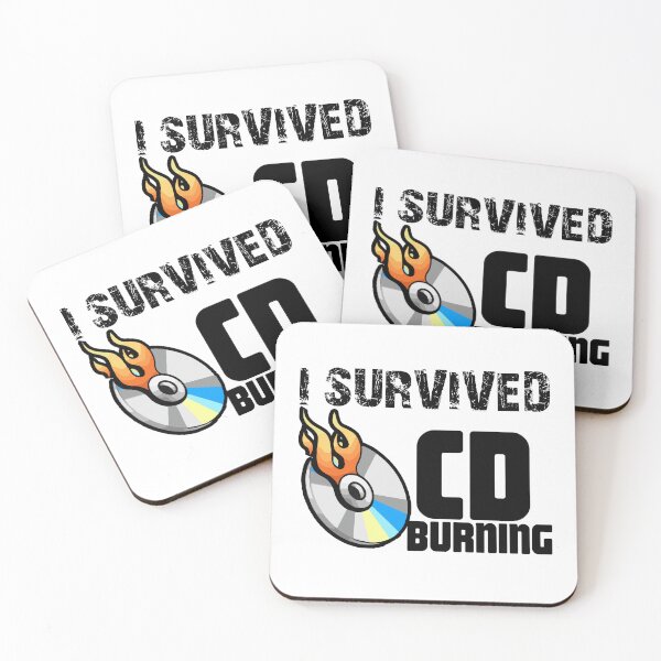 Item preview, I survived CD burning designed and sold by ChiliPics.
