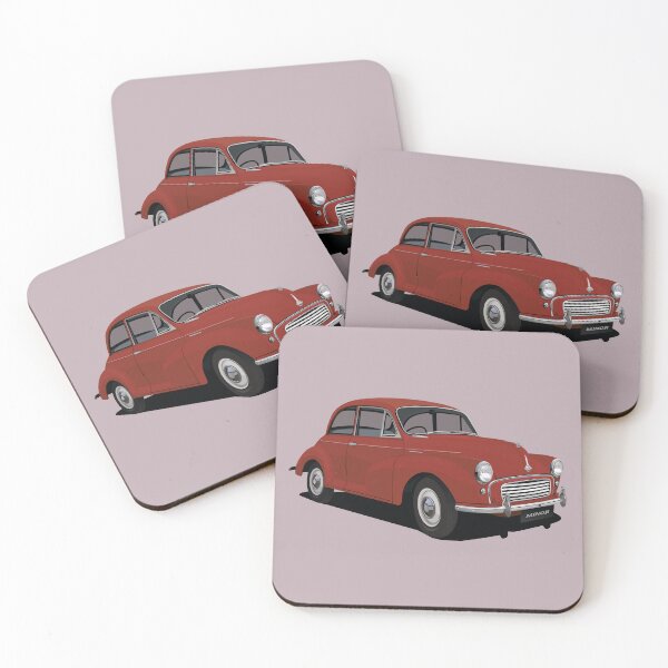 Item preview, Morris Minor in Tartan red designed and sold by knappidesign.
