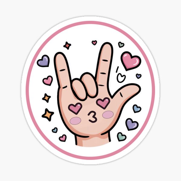 Item preview, Ily Hand Sign Cute Kawaii asl humor designed and sold by Emivare.