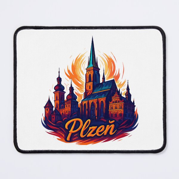 Item preview, Pilsen Plzeň City Czech Republic Silhouette Gift designed and sold by Pineapple-Tree.