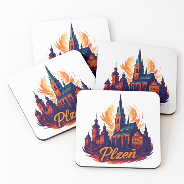 Item preview, Pilsen Plzeň City Czech Republic Silhouette Gift designed and sold by Pineapple-Tree.