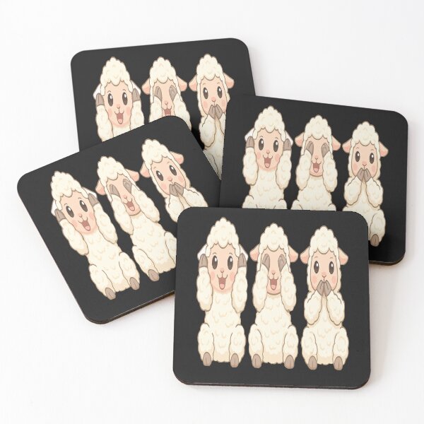 Item preview, See no evil, hear no evil, speak no evil sheep designed and sold by JamesDunican.