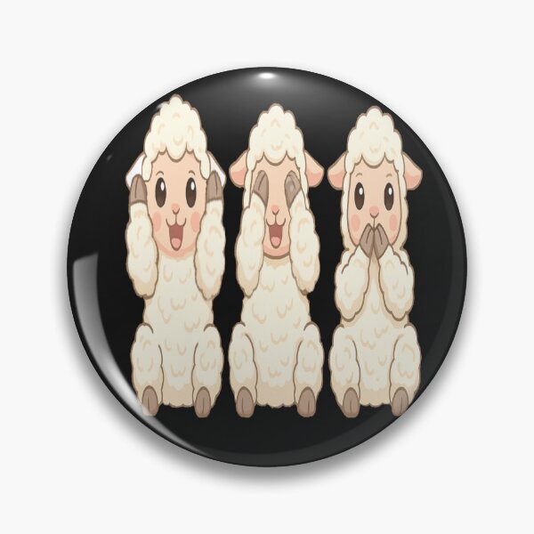 Item preview, See no evil, hear no evil, speak no evil sheep designed and sold by JamesDunican.