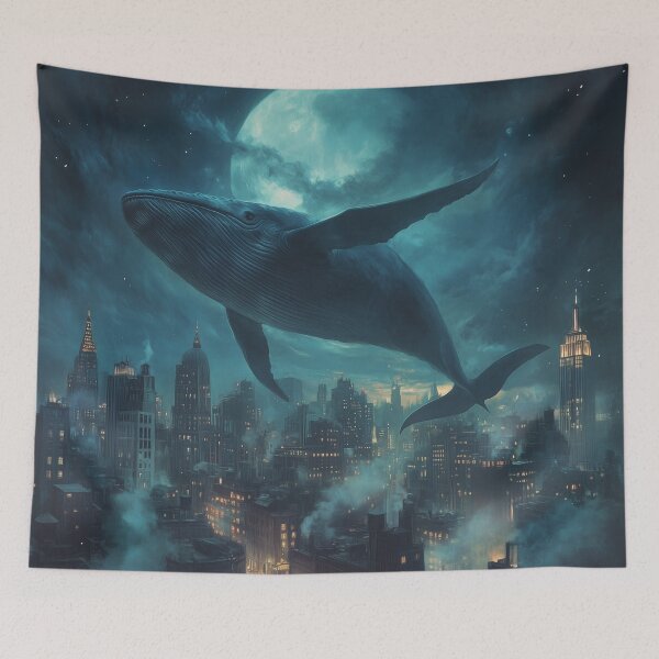 Item preview, Whale Floating Above City designed and sold by Rtymer.