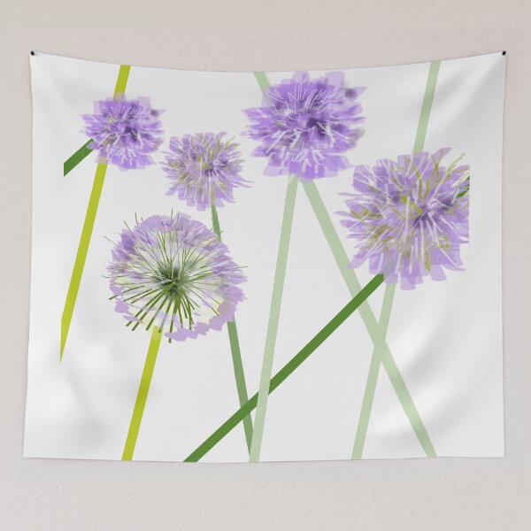 Item preview, Purple Allium Geometry designed and sold by Ginger Tea Studio.