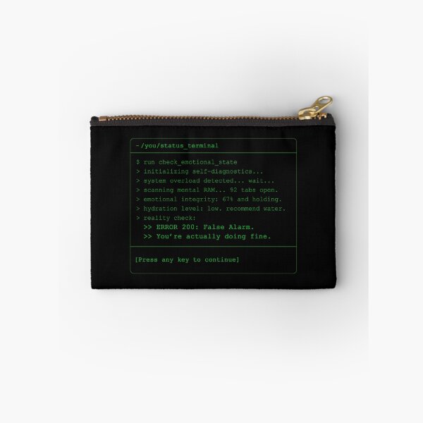 Item preview, ERROR 200 – You’re Actually Doing Fine (Terminal Art) designed and sold by bloria.