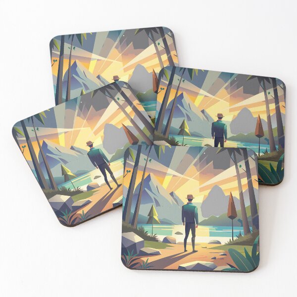 Item preview, Contemplative Journey: Standing on Nature’s Edge designed and sold by ART ATTACK ZONE.