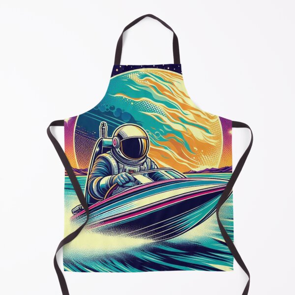 Item preview, astronaut using a speedboat designed and sold by Dogandesighn.