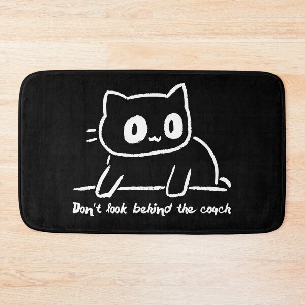 Item preview, Cute Black Cat Mischief  – Don’t Look Behind the Couch designed and sold by Cropsey Design.