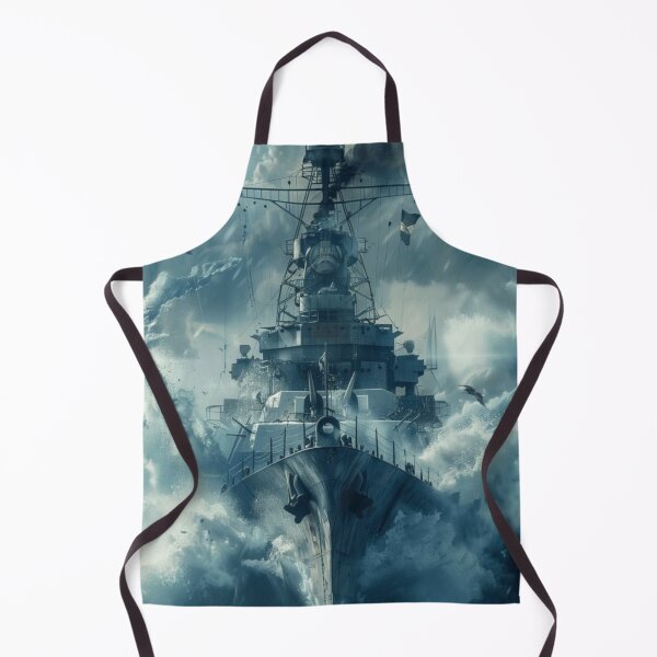 Item preview, Navy Warship Battling a Storm – Powerful Ocean Scene designed and sold by BestDetailer.