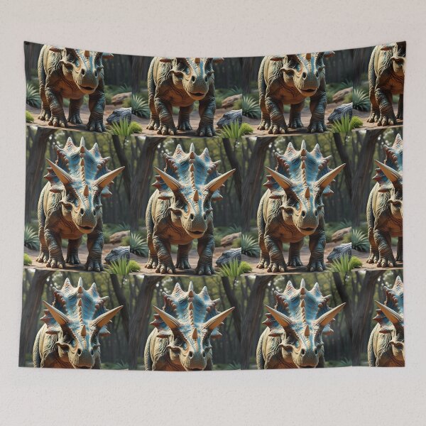 Item preview, Dinosaur Pattern (Triceratops) designed and sold by PatronesKawai.