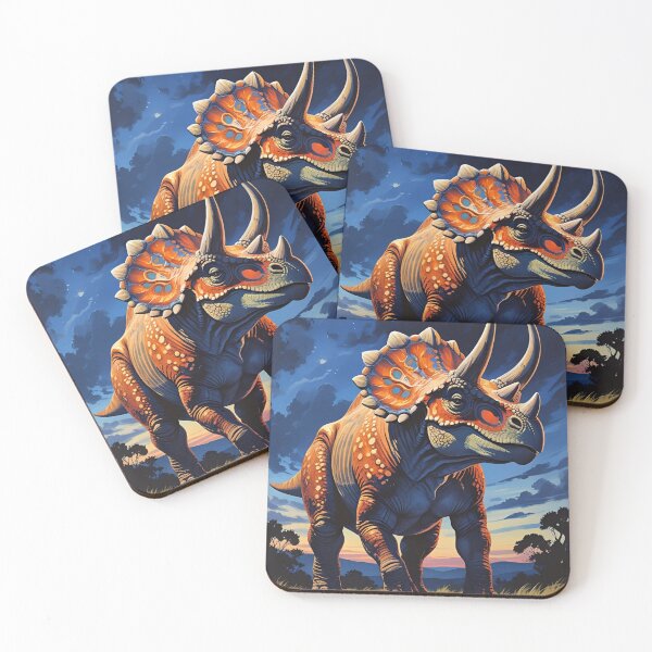 Item preview, Dinosaur Pattern (Triceratops) designed and sold by PatronesKawai.